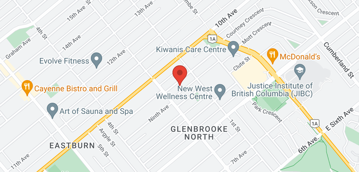map of 116 GLOVER AVENUE